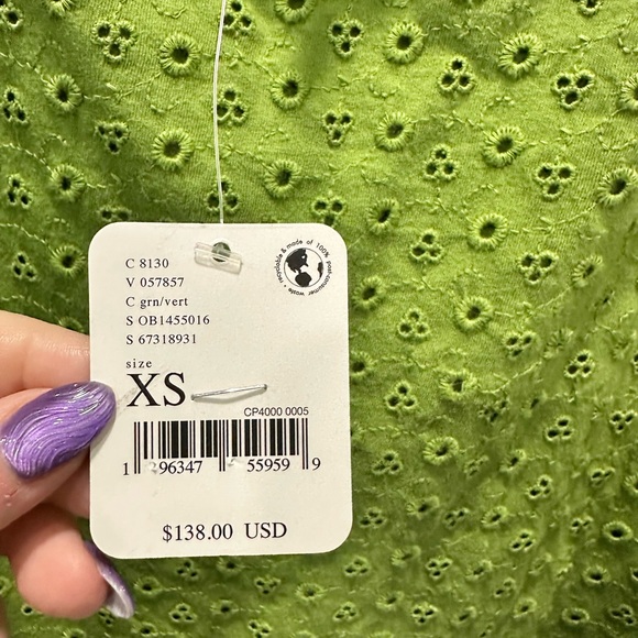 Free People Green Mini Dress - Picture 8 of 9